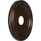 Ekena Millwork Traditional PVC Medallion (Canopies up to 9 1/2"), 16"OD x 3 1/2"ID x 1 3/8"P, Metallic Mystic Brown CMP16TRAMB - alternate 4